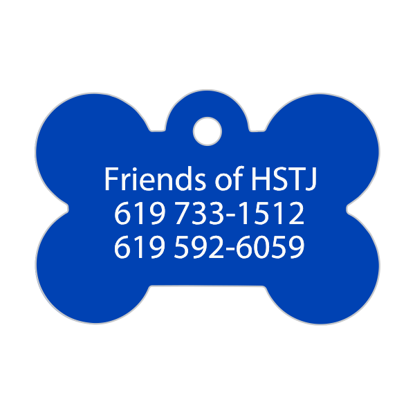 Dog Tags Bone Shape Custom Engraved