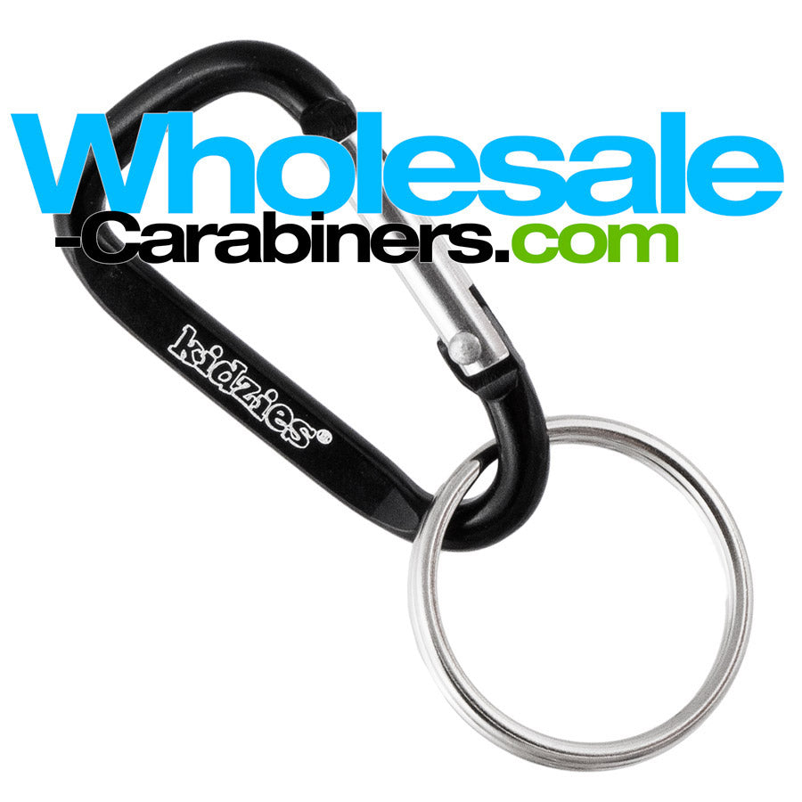 Black Carabiner (50mm) With Custom Laser Engraving