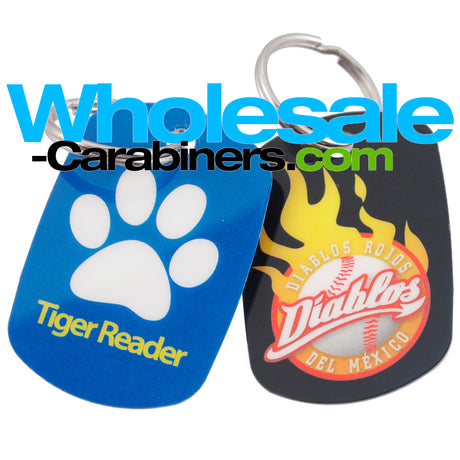 Custom Made Full Color Dog Tags - Flexible Teslin Tags