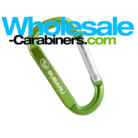 Green 2.5-inch Carabiner Keychain Custom Engraved