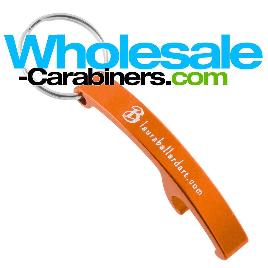 Beautiful Arc Bottle Opener Engraved Aluminum Keychain