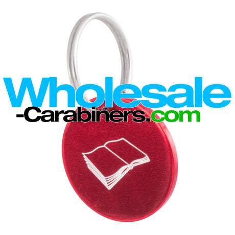 Custom Laser Engraved Medallion Dog Tags - Red