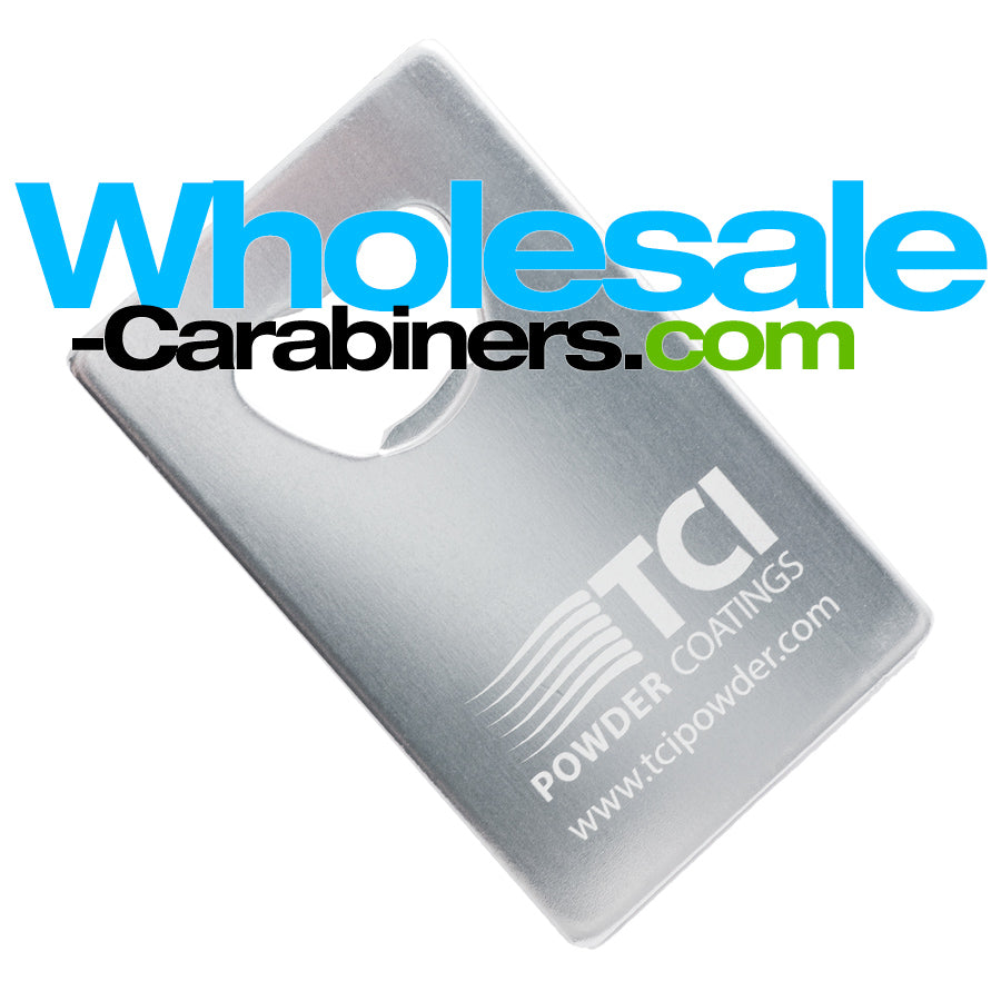 Silver Credit Card Sized Aluminum Bottle Opener