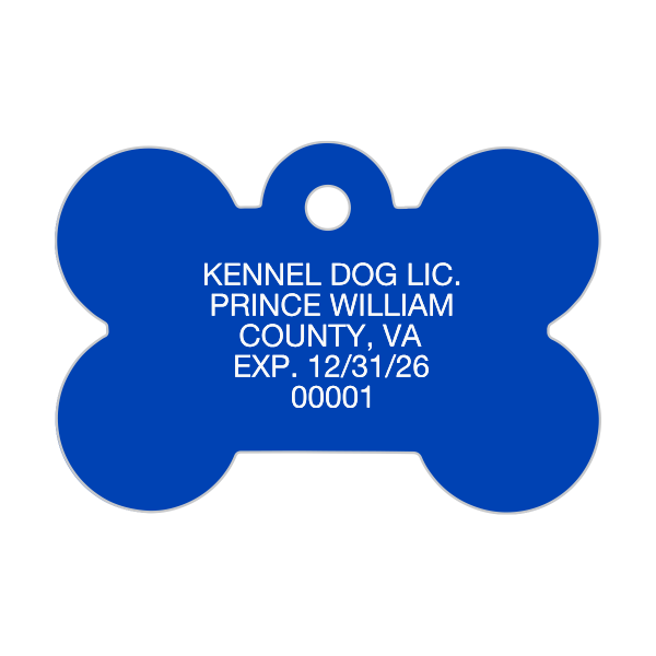 Dog Tags Bone Shape Custom Engraved