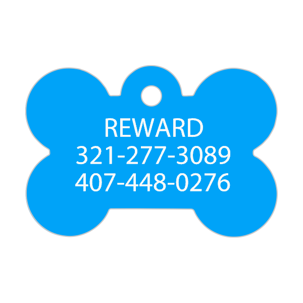 Dog Tags Bone Shape Custom Engraved