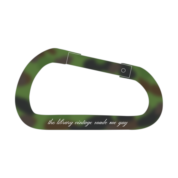 Camouflage Carabiners 80mm 3.125 Inch