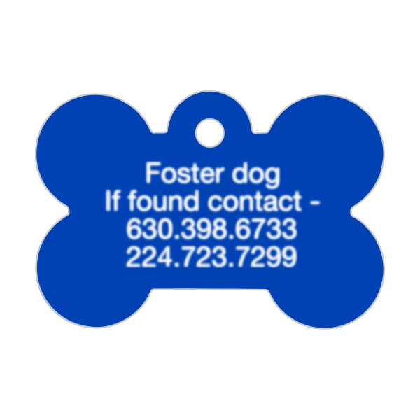 Dog Tags Bone Shape Custom Engraved
