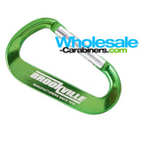 80mm LogoBeener® Carabiner Keychains (3.125")