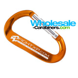80mm LogoBeener® Carabiner Keychains (3.125")