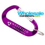 80mm LogoBeener® Carabiner Keychains (3.125")