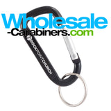 Engraved 2.5-inch (60mm) Black Carabiner