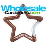Engraved Bronze Star Carabiner 