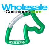 Custom Engraved Horse Carabiner - Green