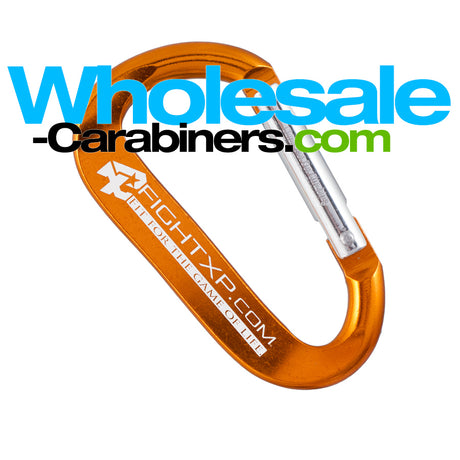 The Original LogoBeener® Carabiner With Custom Laser Engraving - Orange