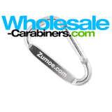 Engraved Carabiner 2-inch - 50mm - Silver