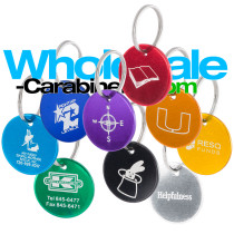 Round Medallions Custom Engraved Dog Tags with Split Ring