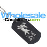 Wholesale Dog Tags - Laser Engraved Aluminum Black Dog Tag