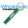 Green Whistle Keychain With Customized Engraving