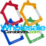 House Shaped Carabiner Keychains With Customized Laser Engravings