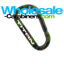 Custom Engraved Carabiner Keychains 80mm Camo - Army Green