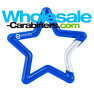 Carabiners Shaped Like A Star in Royal Blue With Custom Engraving