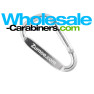Engraved Carabiner Keychains 2-inch - 50mm - Silver