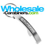 Curved Arc Keychain Bottle Opener Silver Aluminum