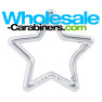 Silver Star Keychain Carabiner - Wholesale-Carabiners.com